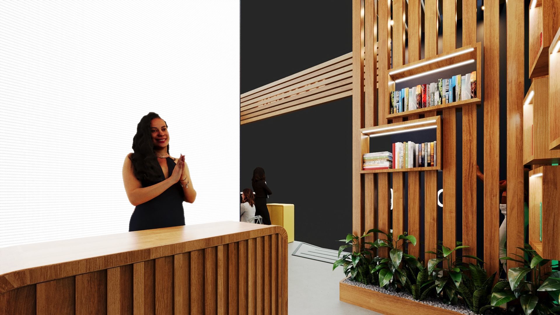 Exhibition Stand - 7m x 5m 3D model - 50m 3D model 3D model 3D model_7