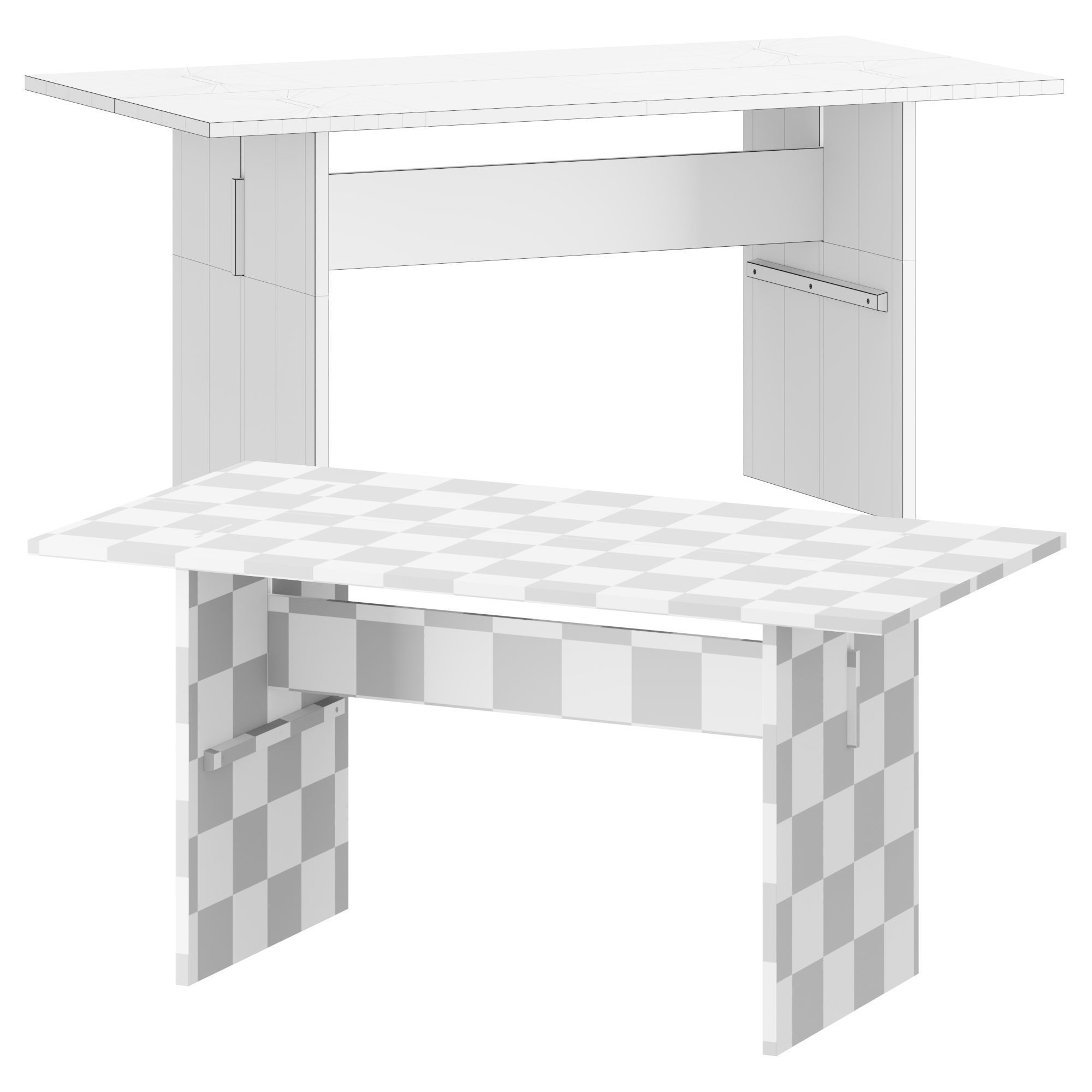 Kotai Table in Nature 3D model_2