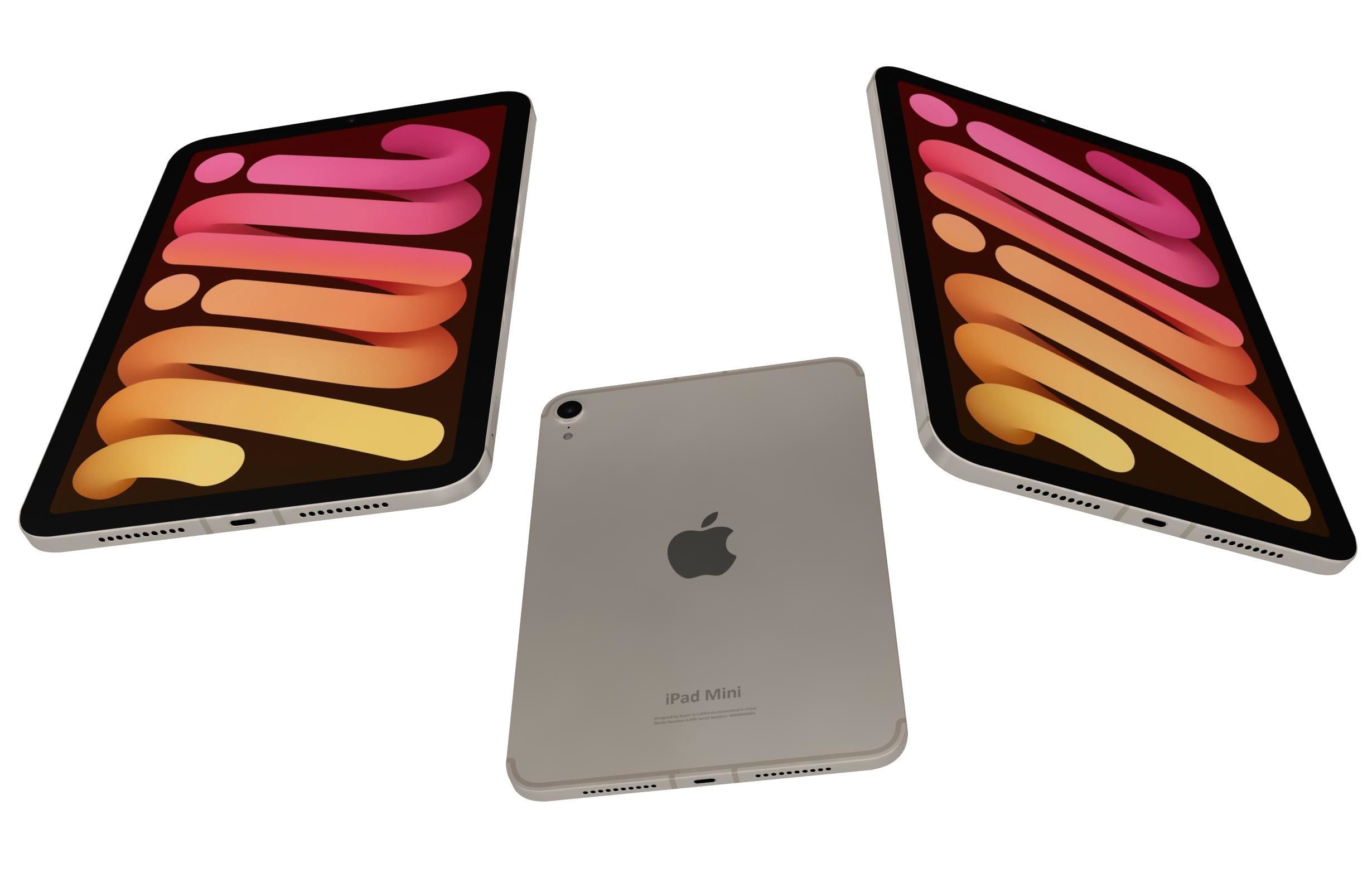 Apple iPad Mini 2024 All Colors 3D model_3