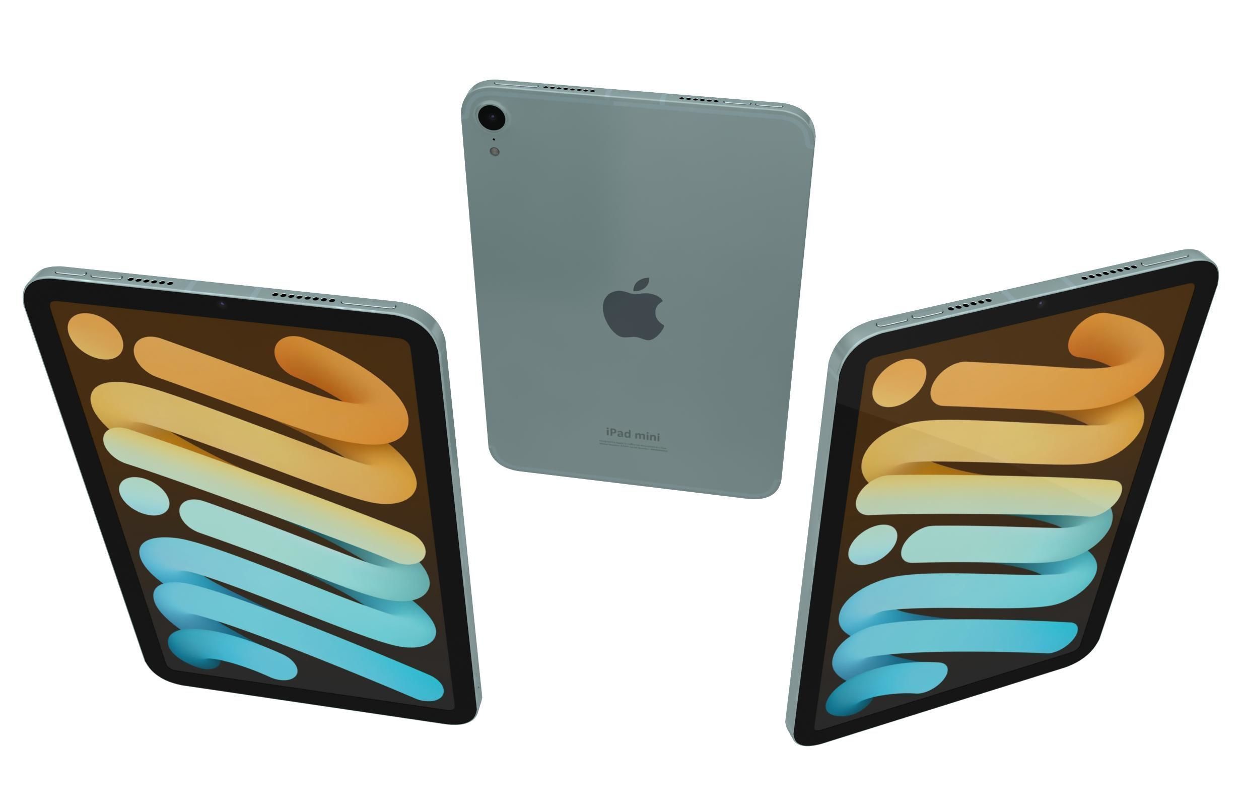Apple iPad Mini 2024 All Colors 3D model_32