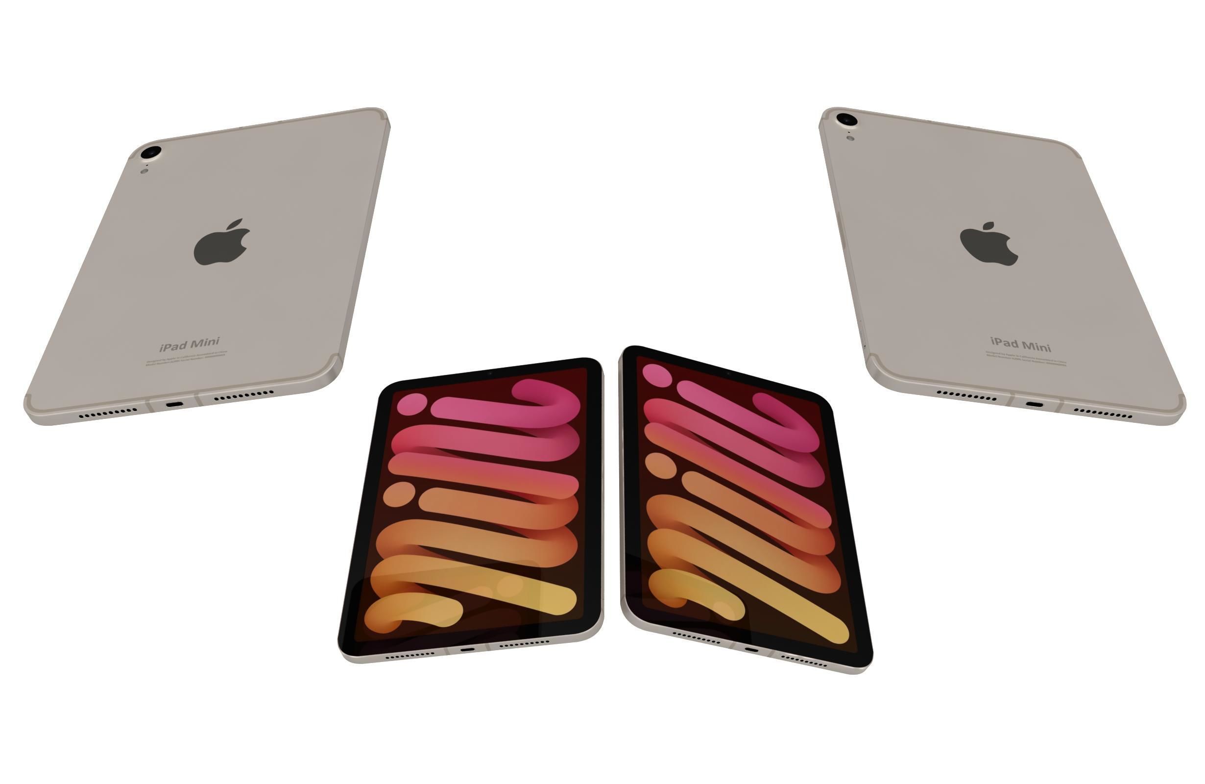 Apple iPad Mini 2024 All Colors 3D model_6