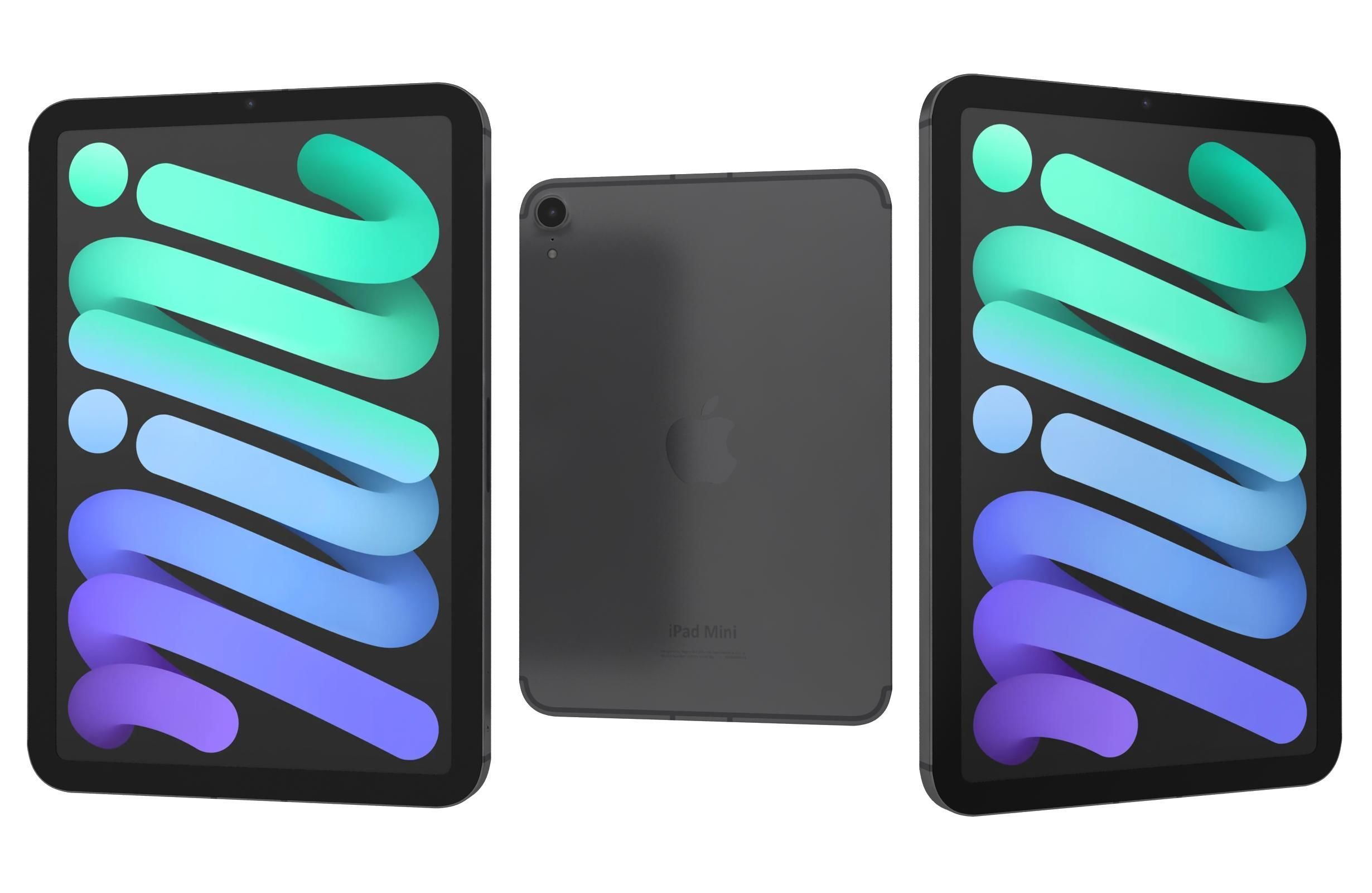 Apple iPad Mini 2024 All Colors 3D model_11