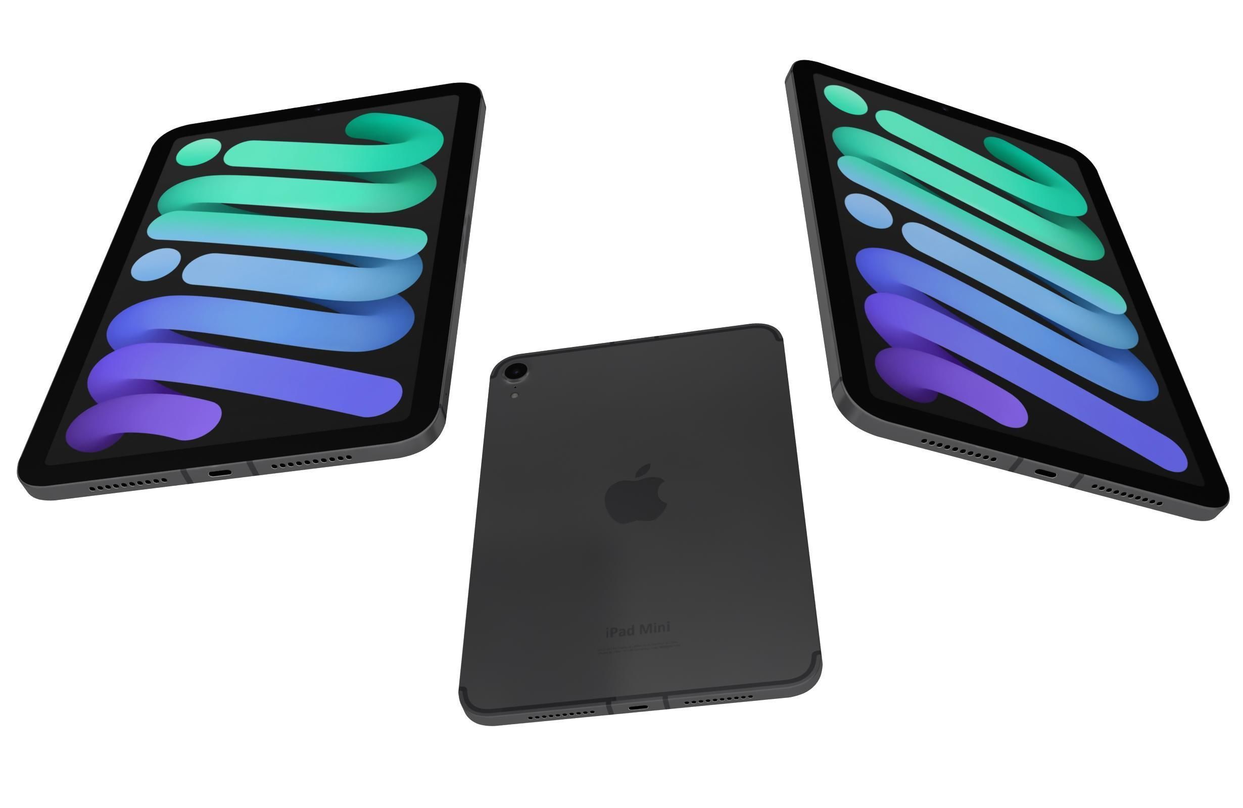 Apple iPad Mini 2024 All Colors 3D model_13