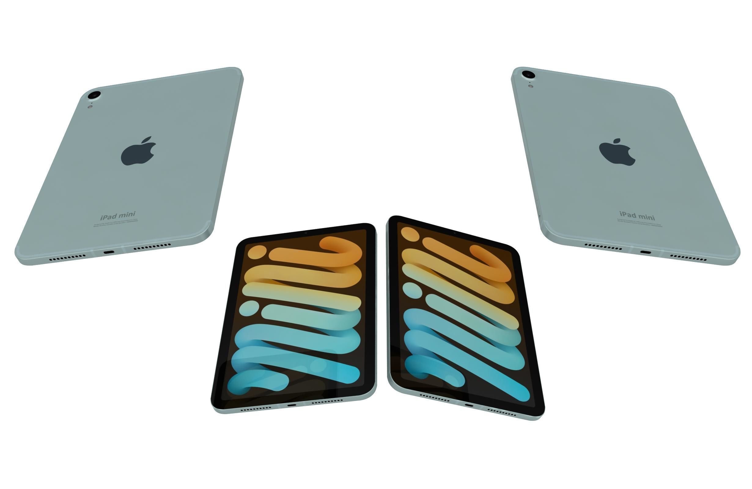 Apple iPad Mini 2024 All Colors 3D model_36