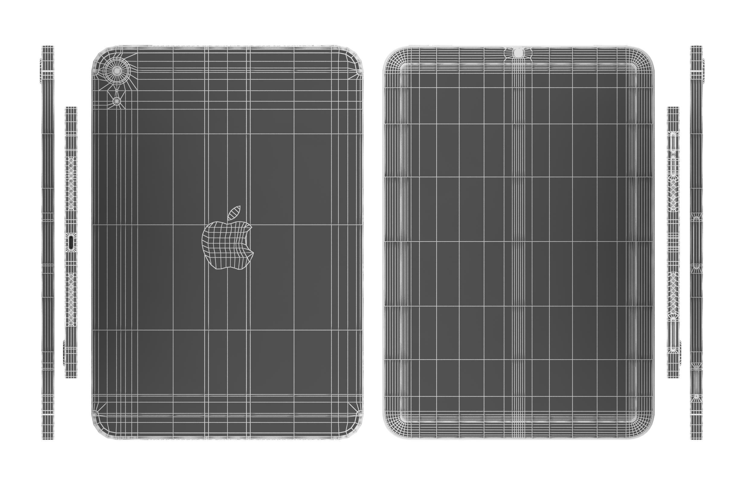 Apple iPad Mini 2024 All Colors 3D model_42