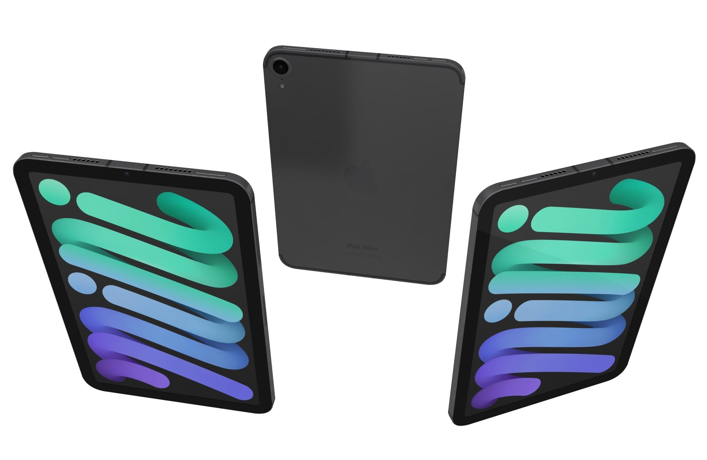 Apple iPad Mini 2024 All Colors 3D model_12