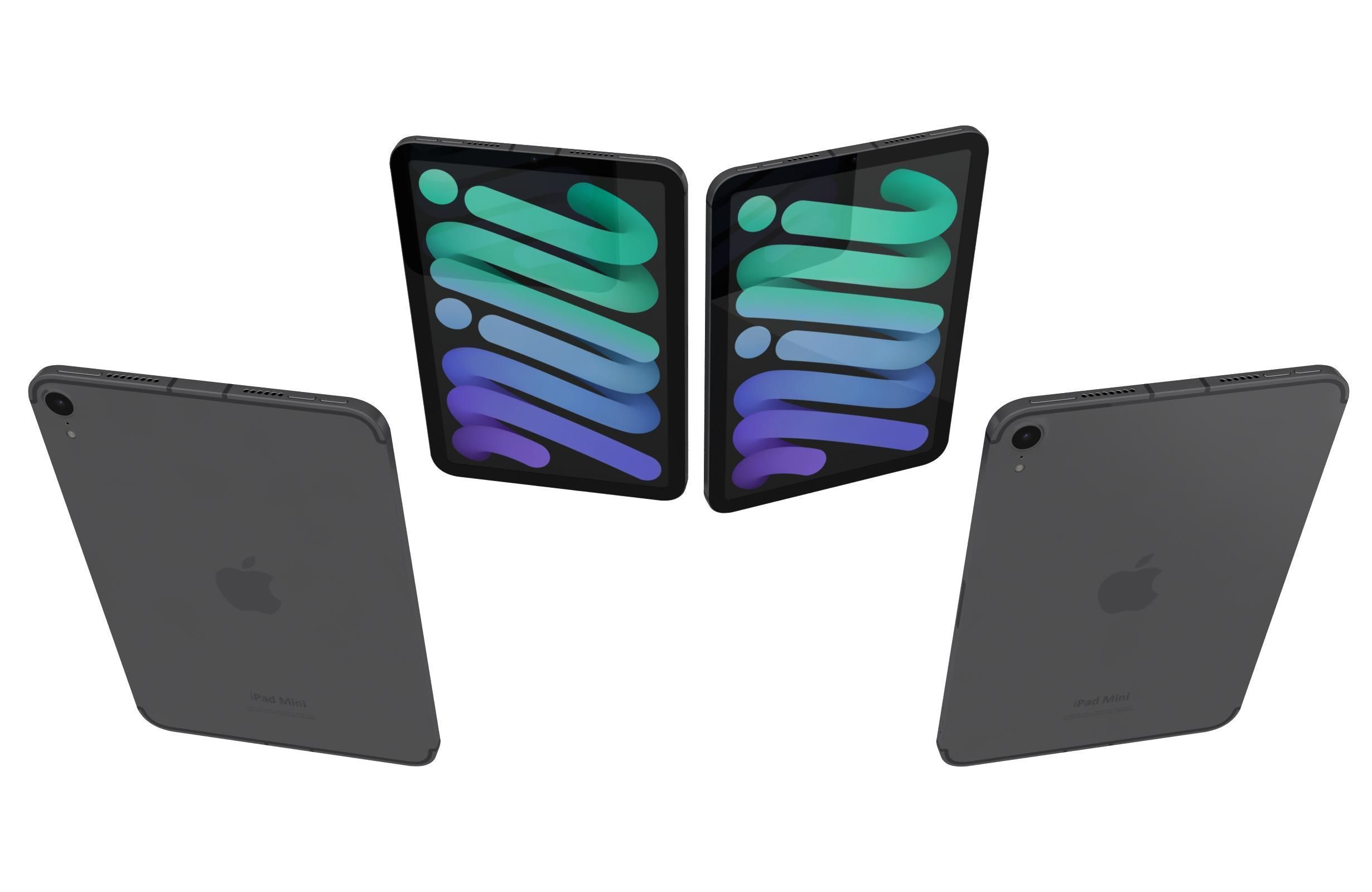 Apple iPad Mini 2024 All Colors 3D model_15