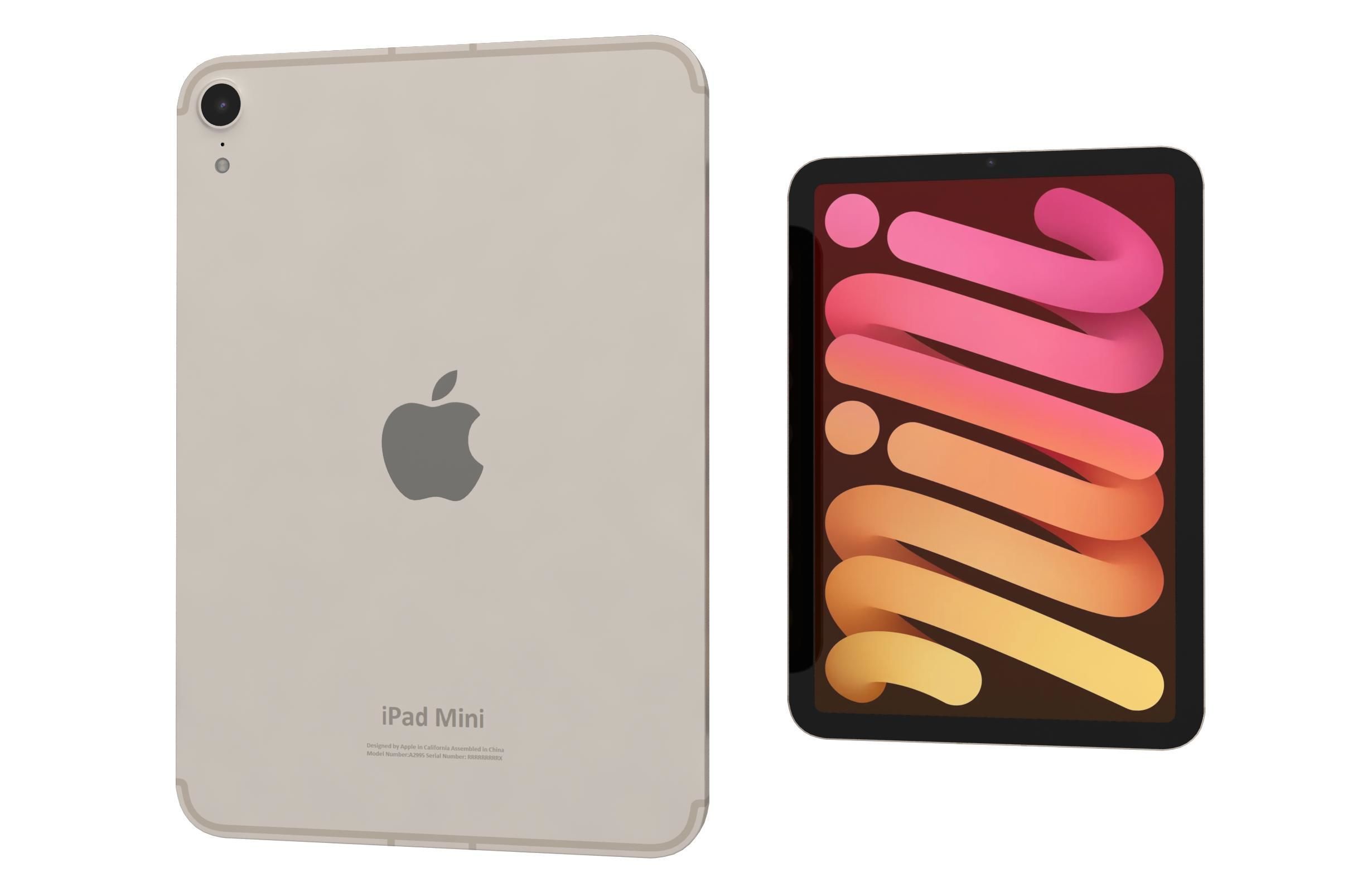 Apple iPad Mini 2024 All Colors 3D model_8