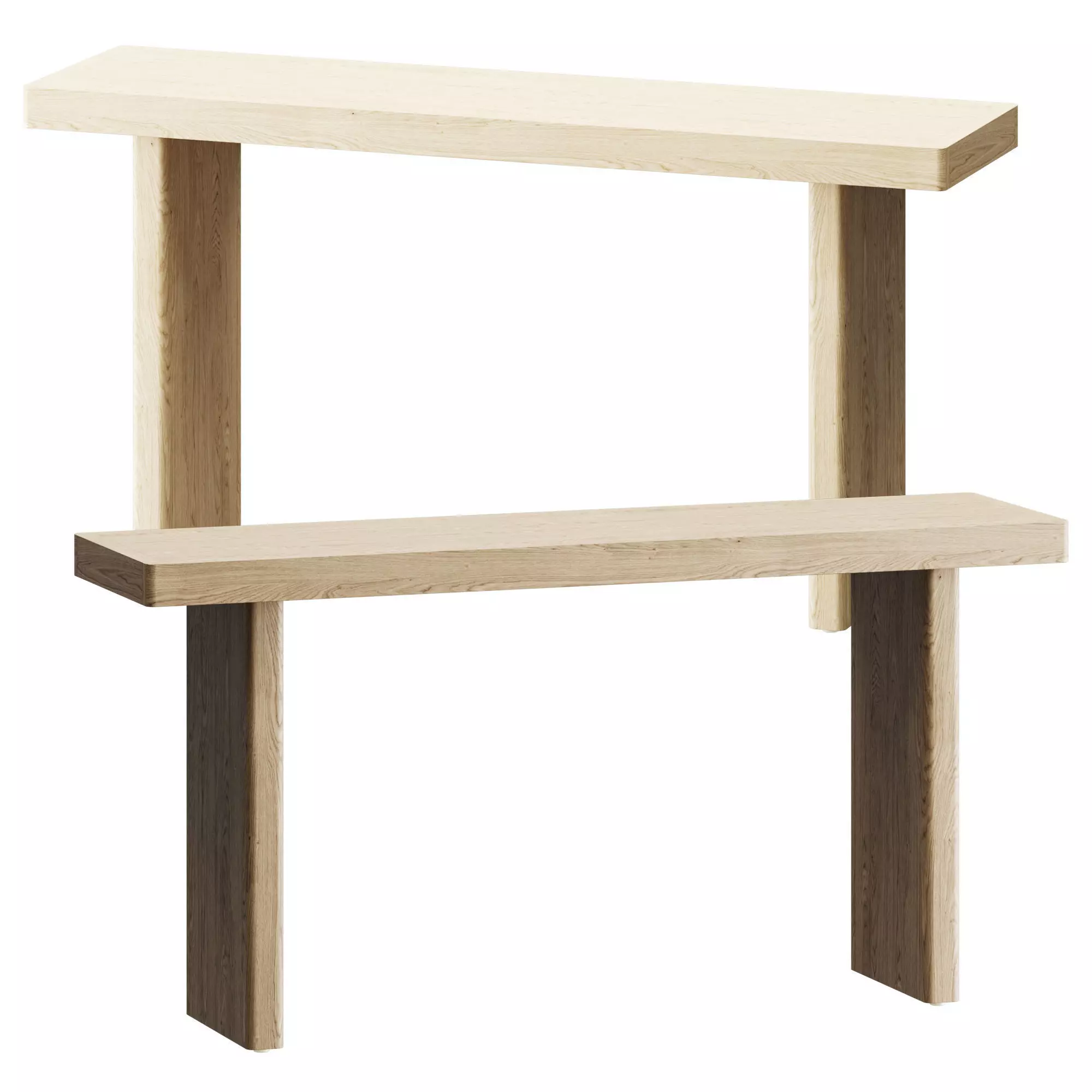 Monterey Console Table 3D model_0