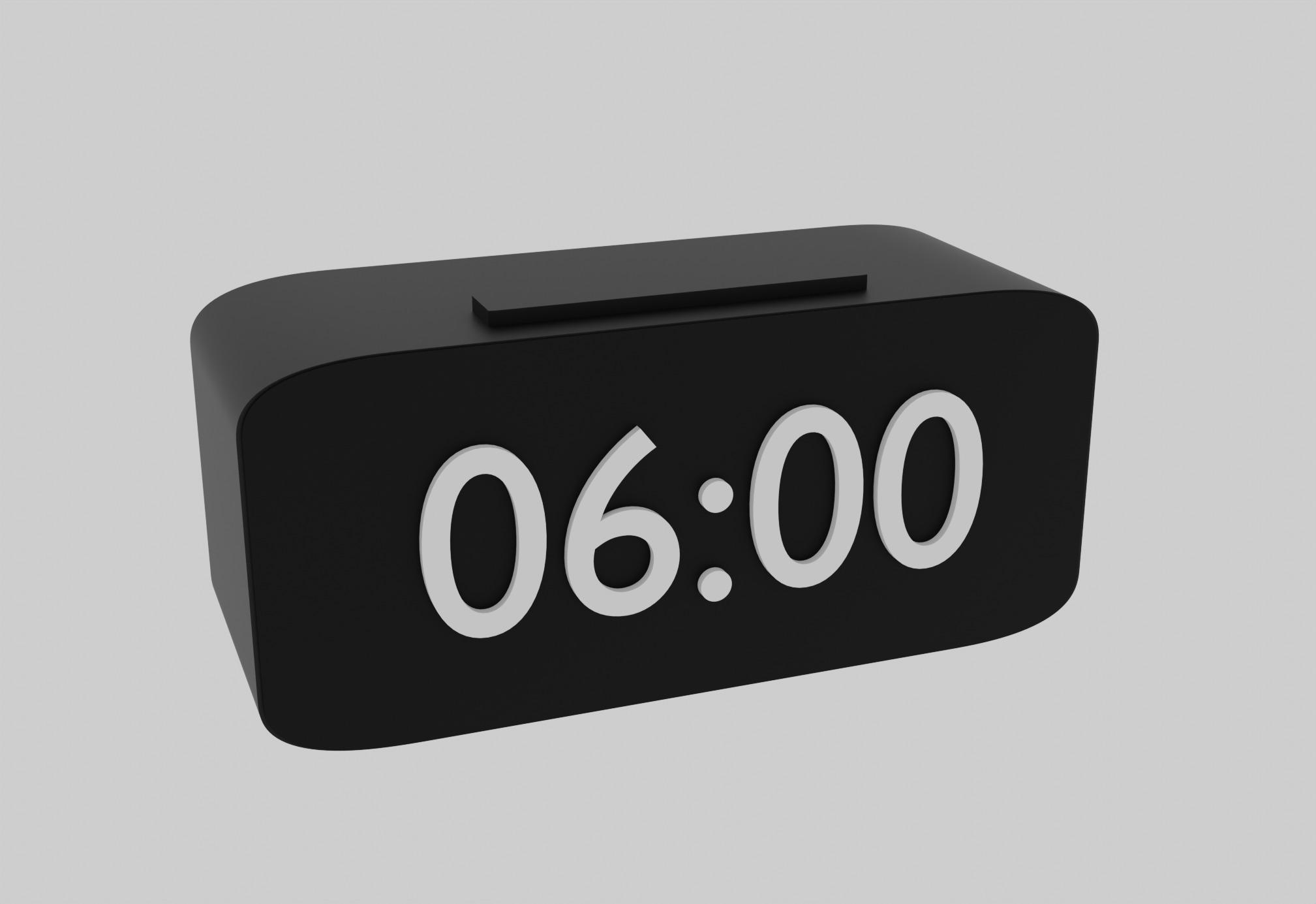 3D Model Digital Clock Free 3D model_1