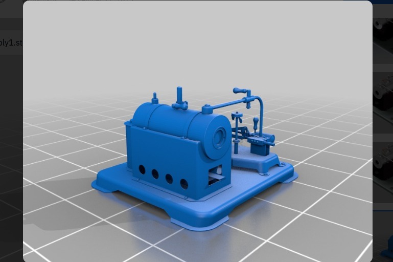 air powered steam engine 3D print model_2