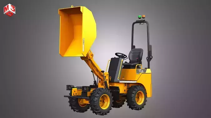 1T-2 Electric High Tip Dumper 3D model