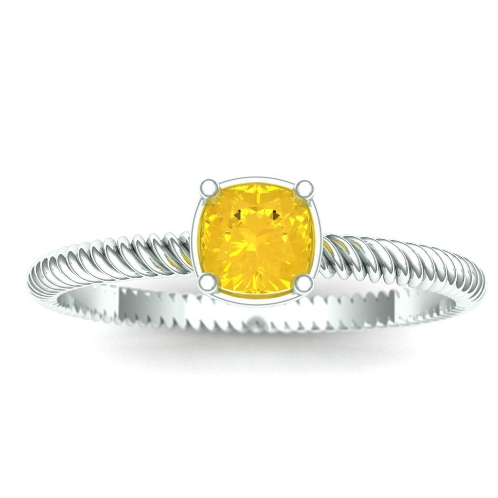 solitair ring 3D model_1