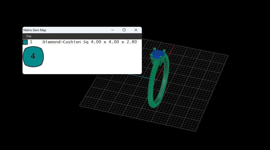 solitair ring 3D model_4
