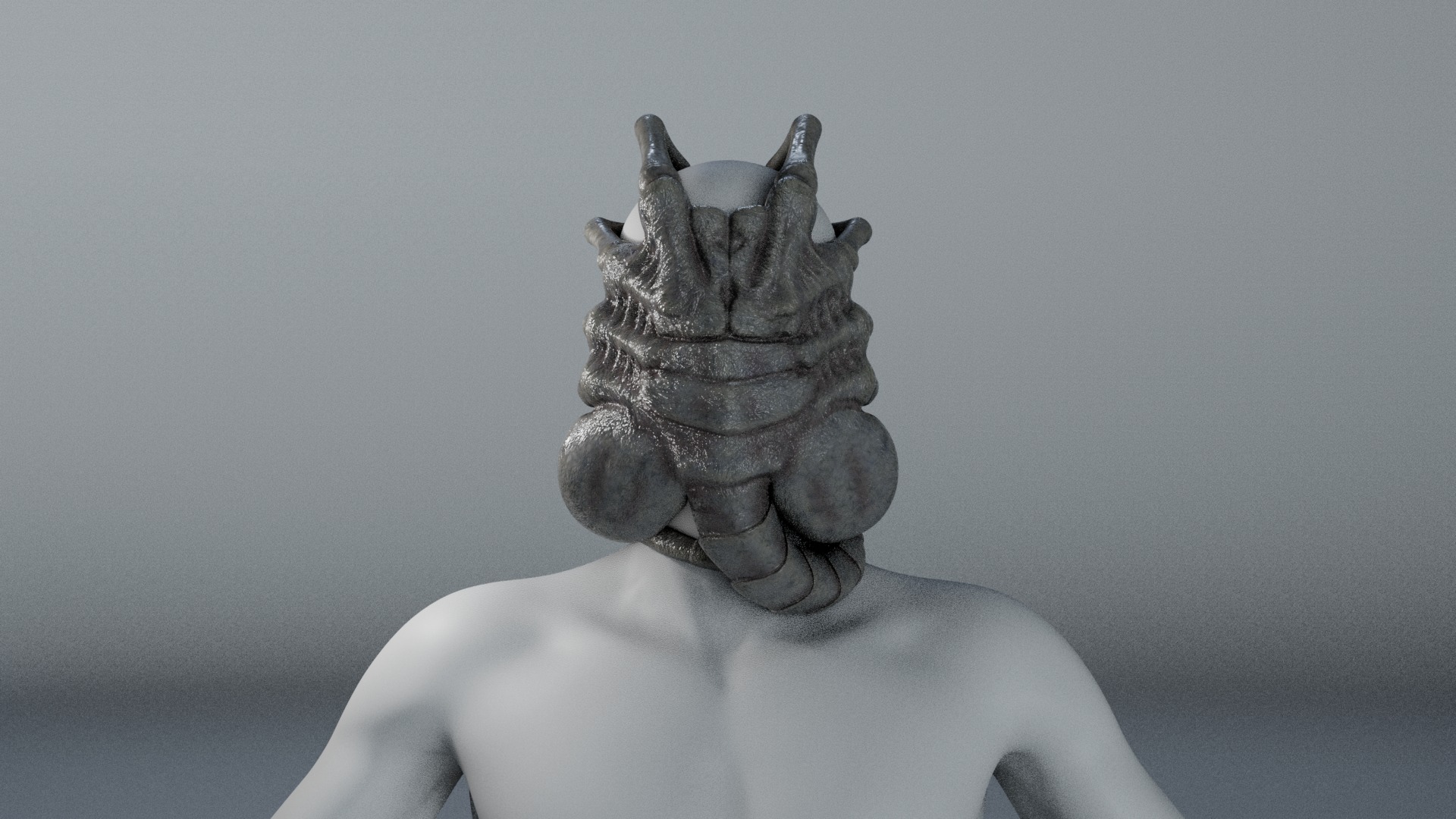 Facehugger rigged Low-poly 3D model_8