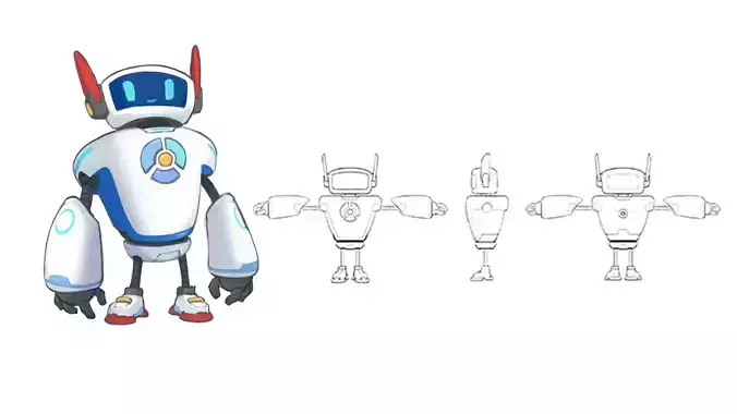 Robot 001 3D model