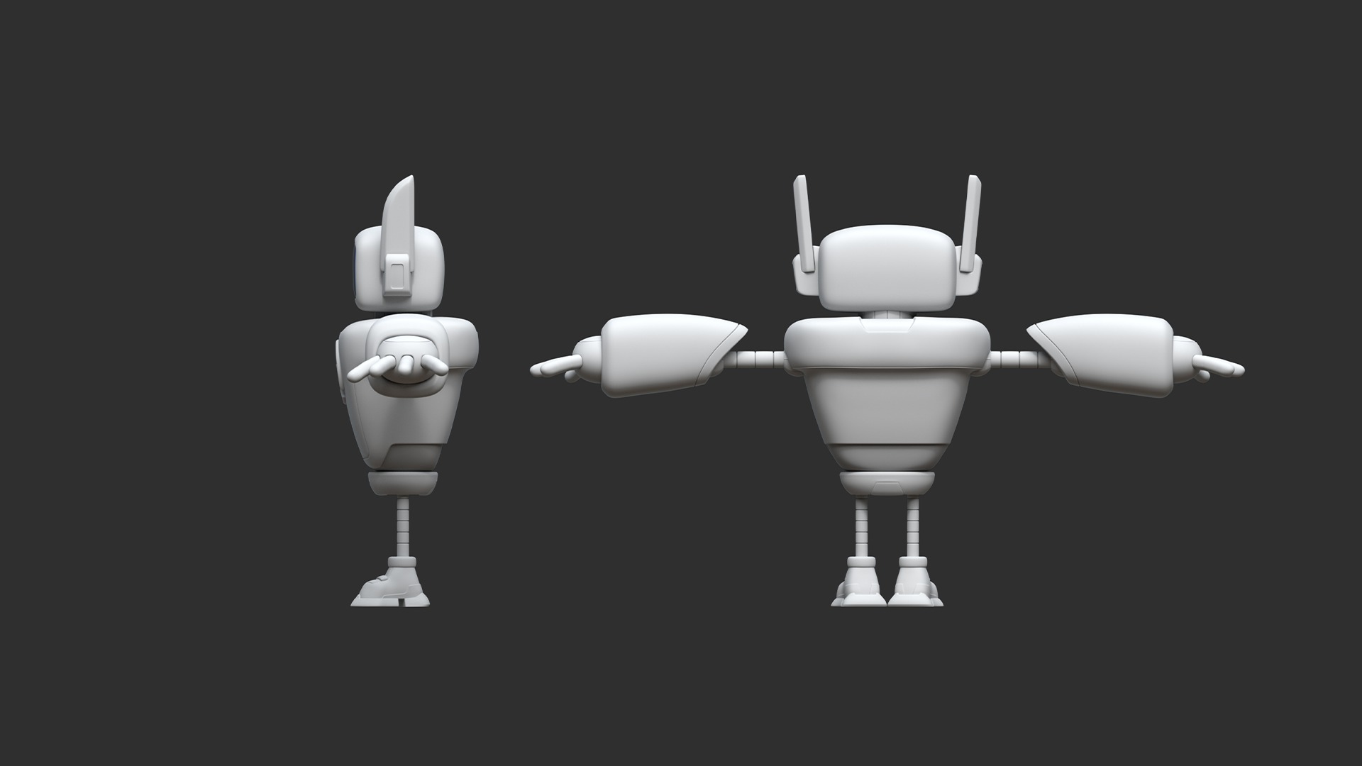 Robot 001 3D model_2