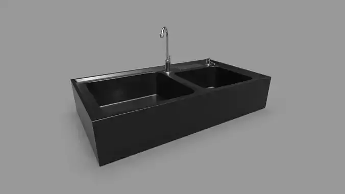 Sink with Faucet CG1 3D model