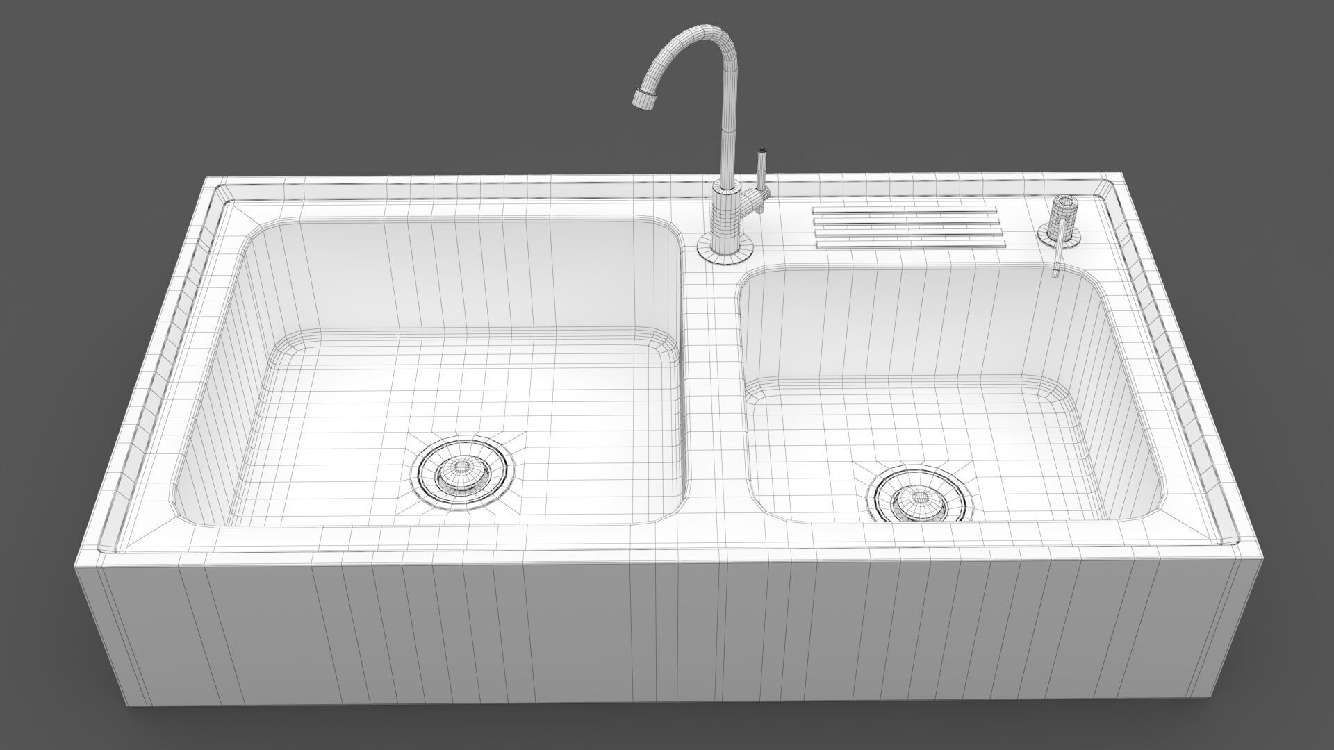 Sink with Faucet CG1 3D model_6