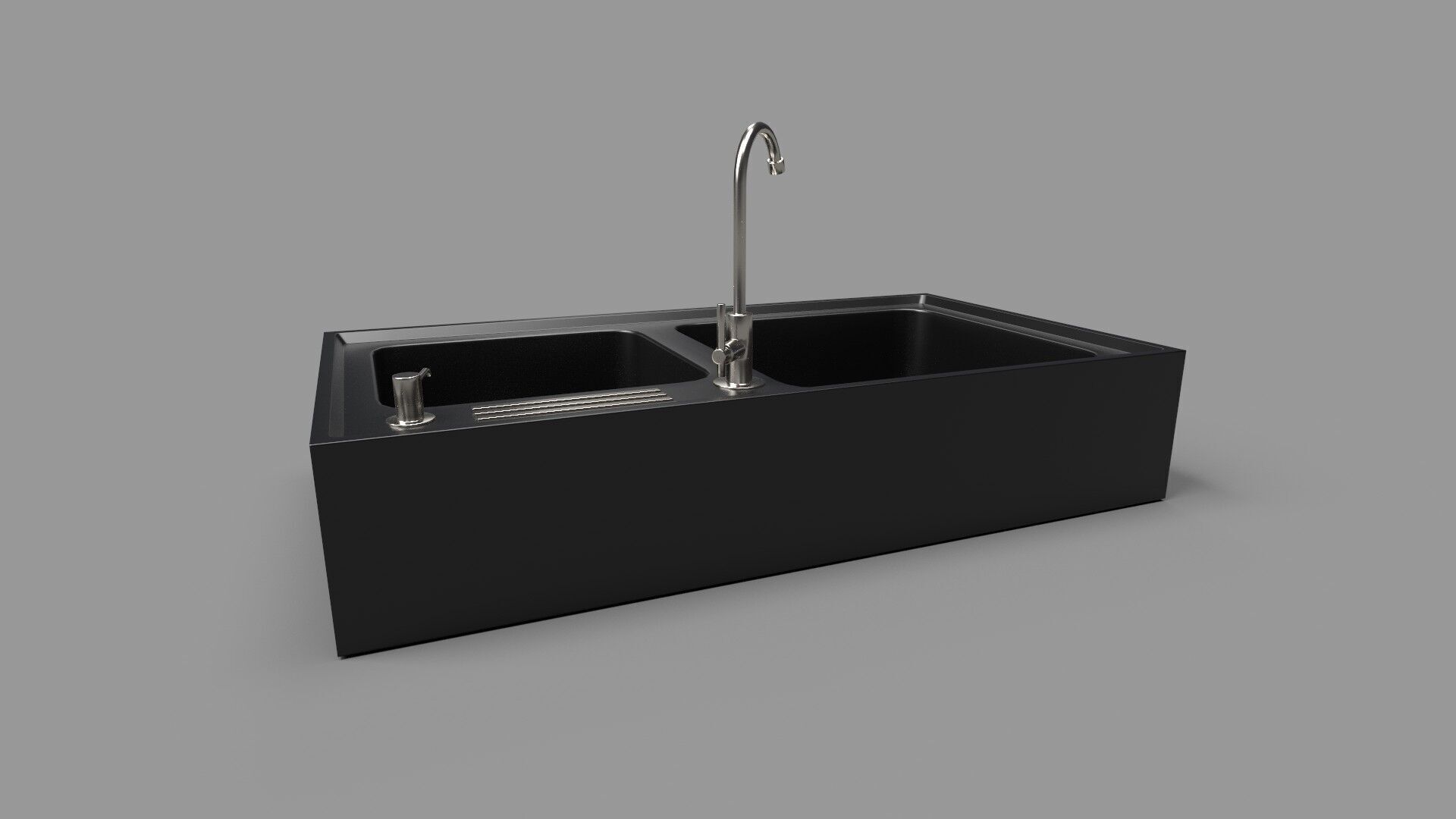 Sink with Faucet CG1 3D model_2
