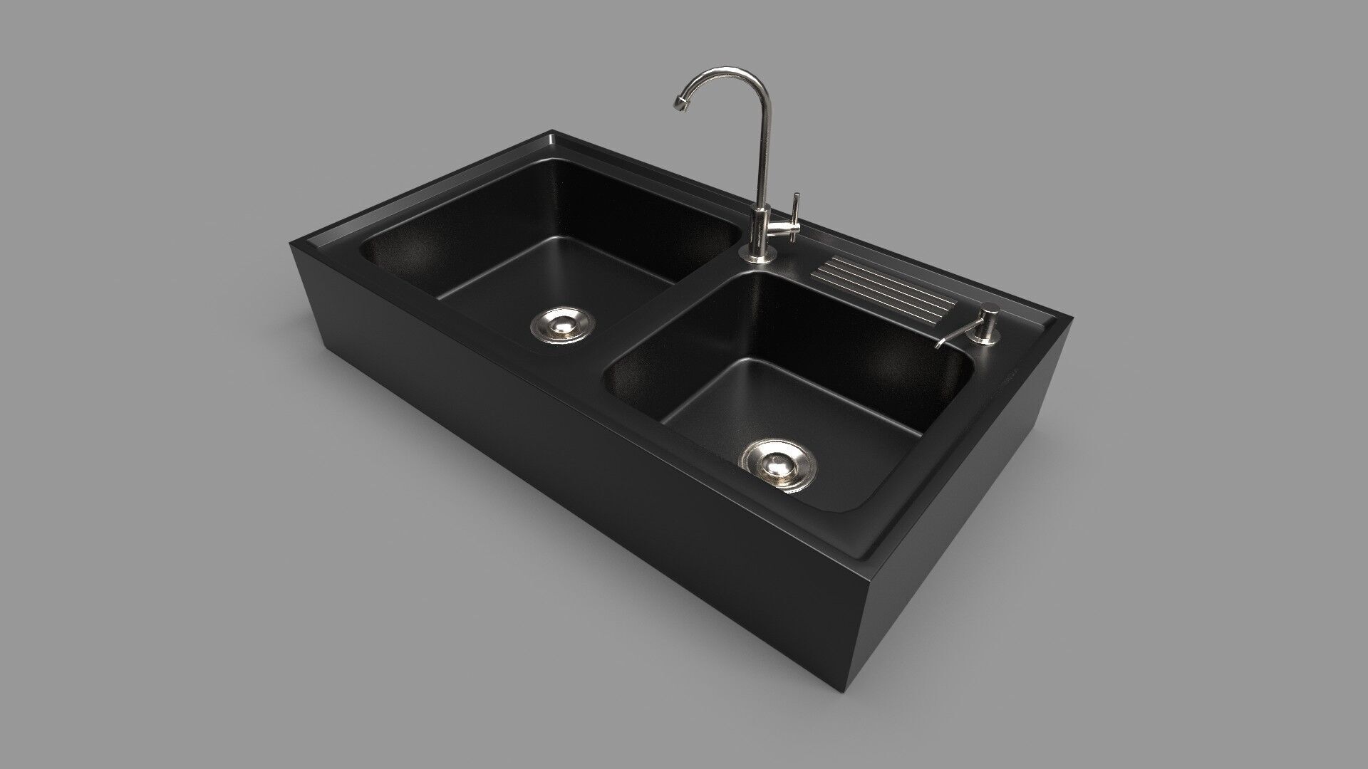 Sink with Faucet CG1 3D model_4
