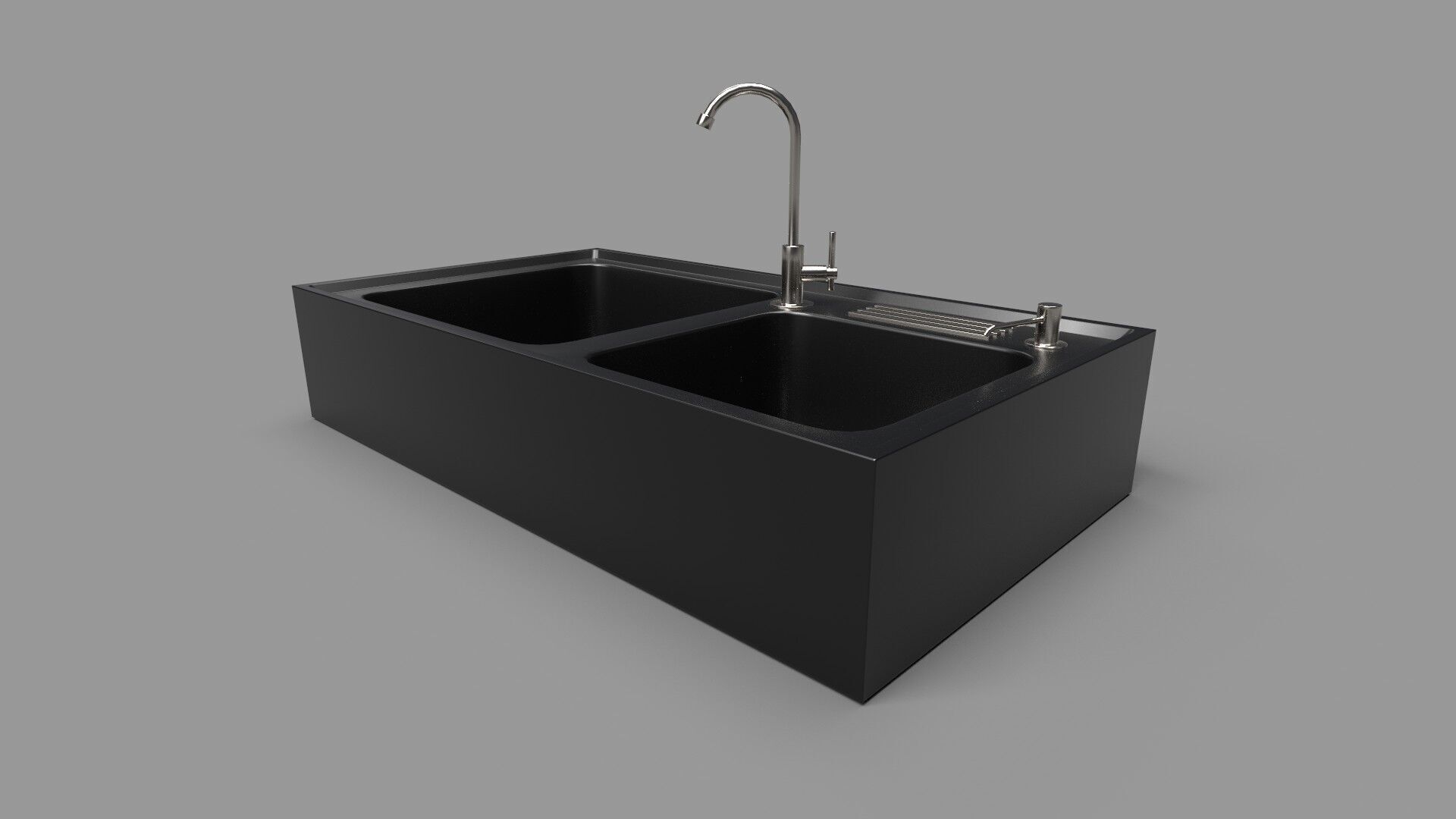 Sink with Faucet CG1 3D model_1