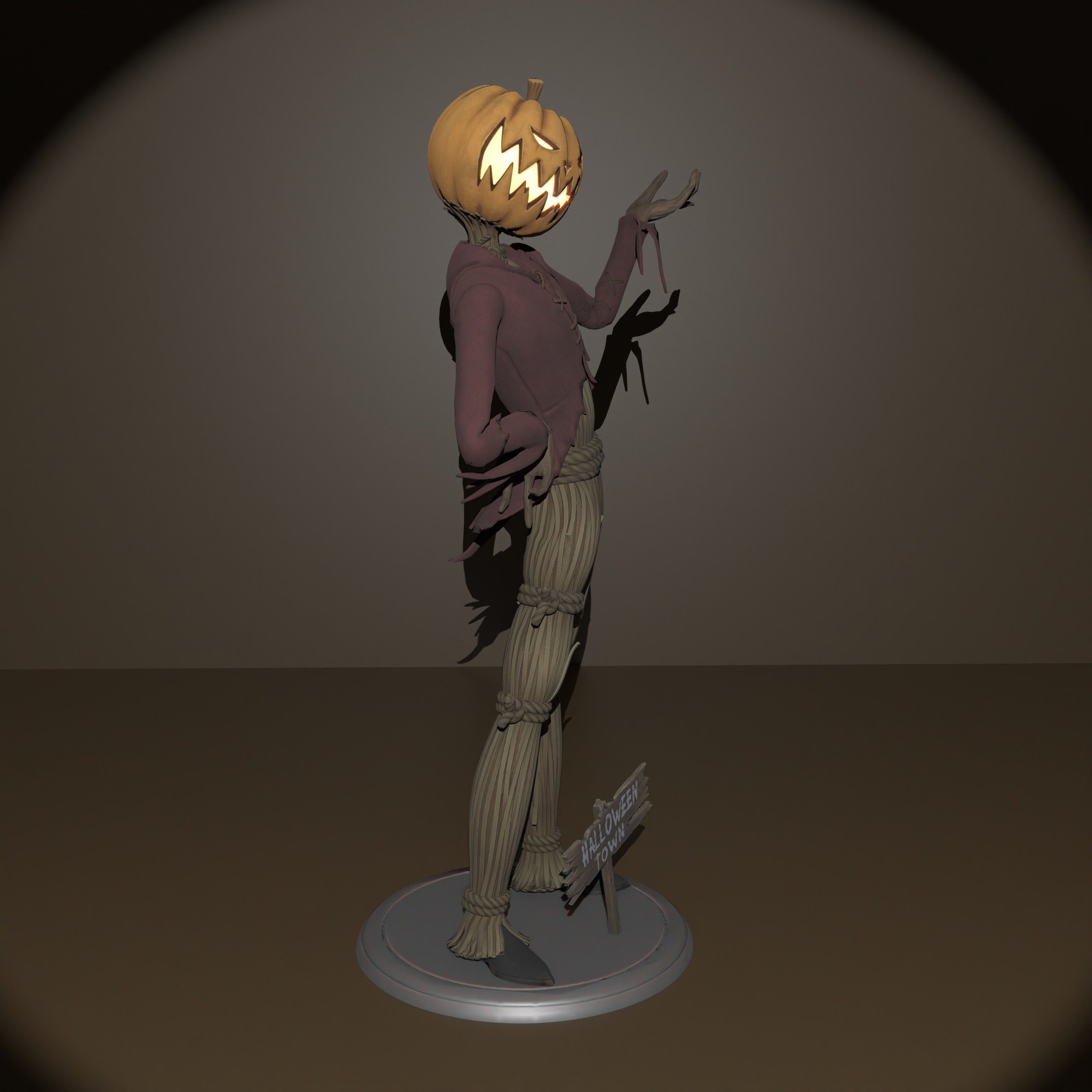 Pumpkin King 3D print model_10