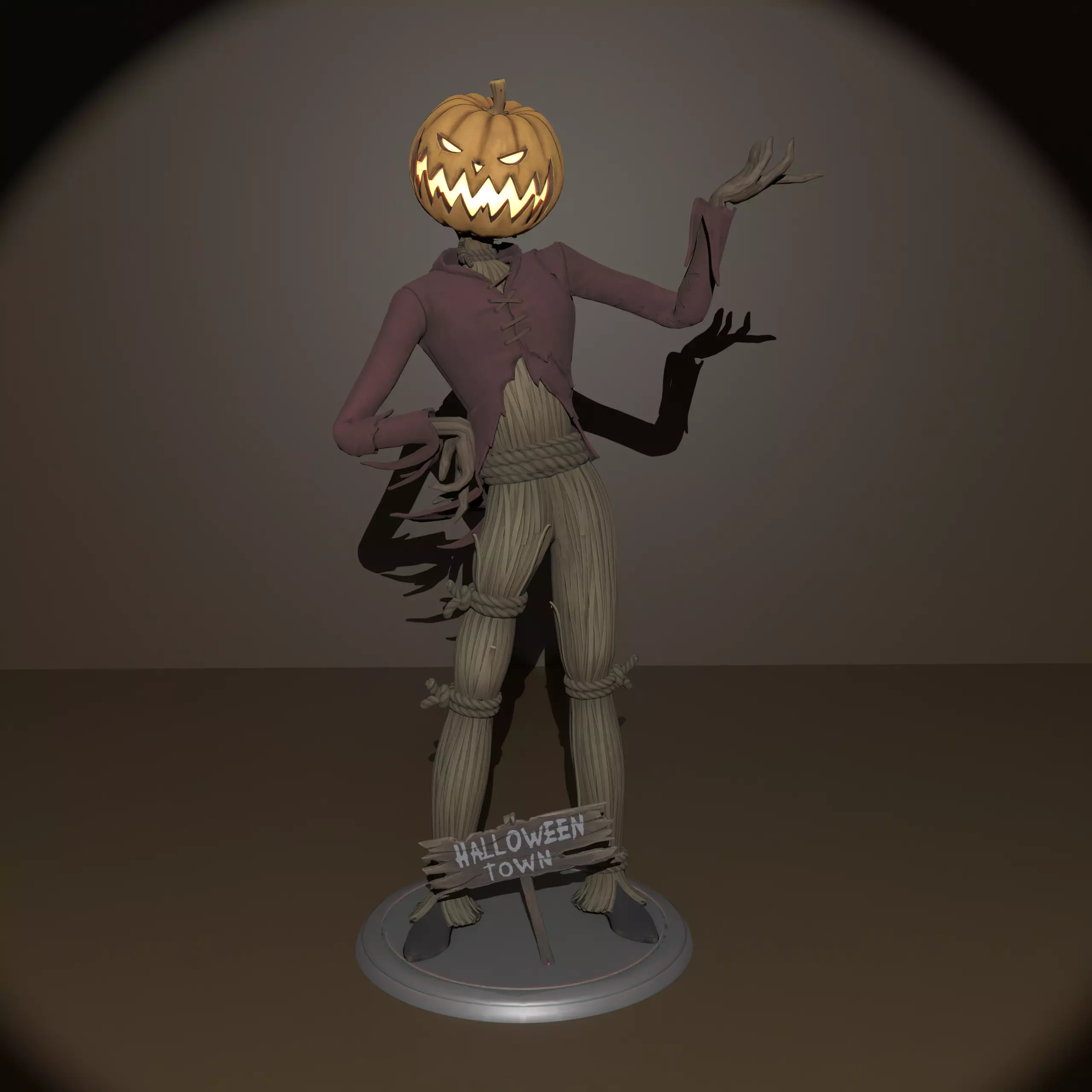Pumpkin King 3D print model_0
