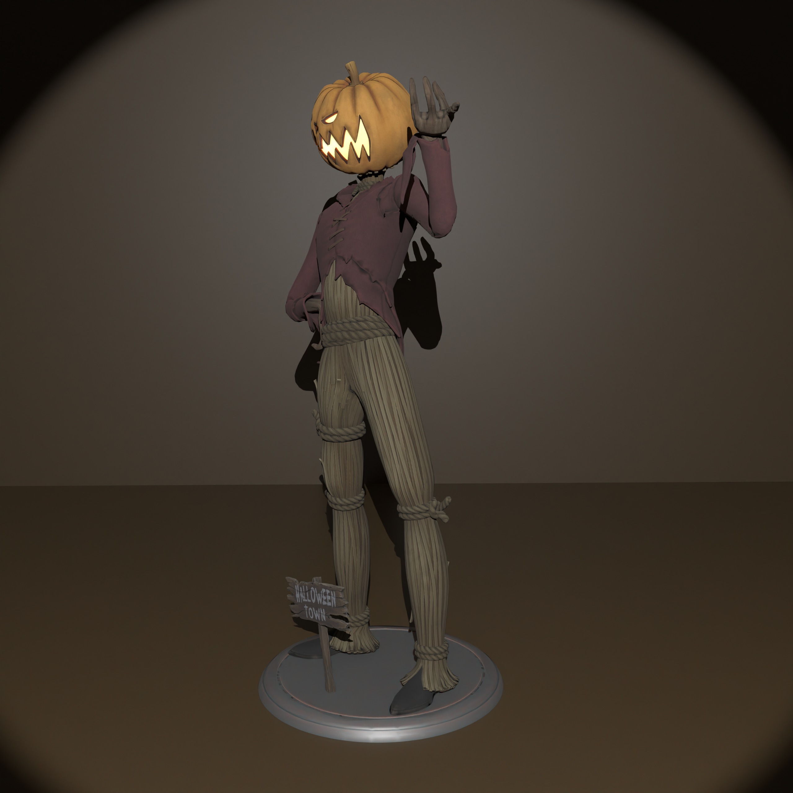 Pumpkin King 3D print model_2