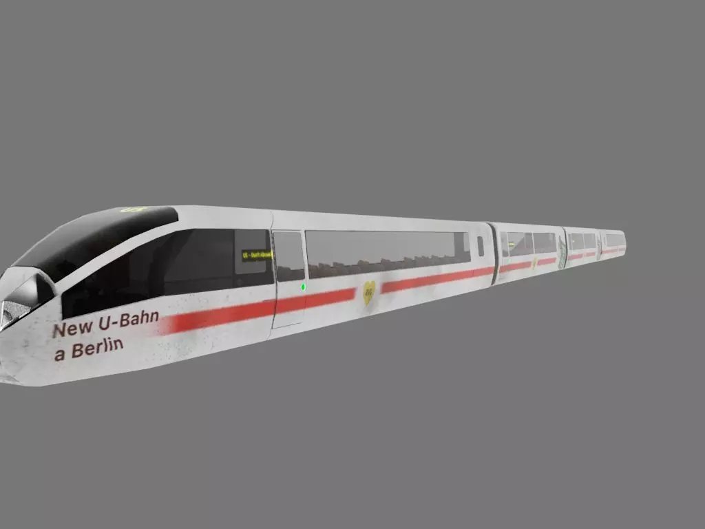 Train Low-poly 3D model_0