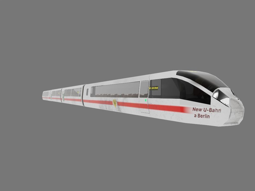 Train Low-poly 3D model_1