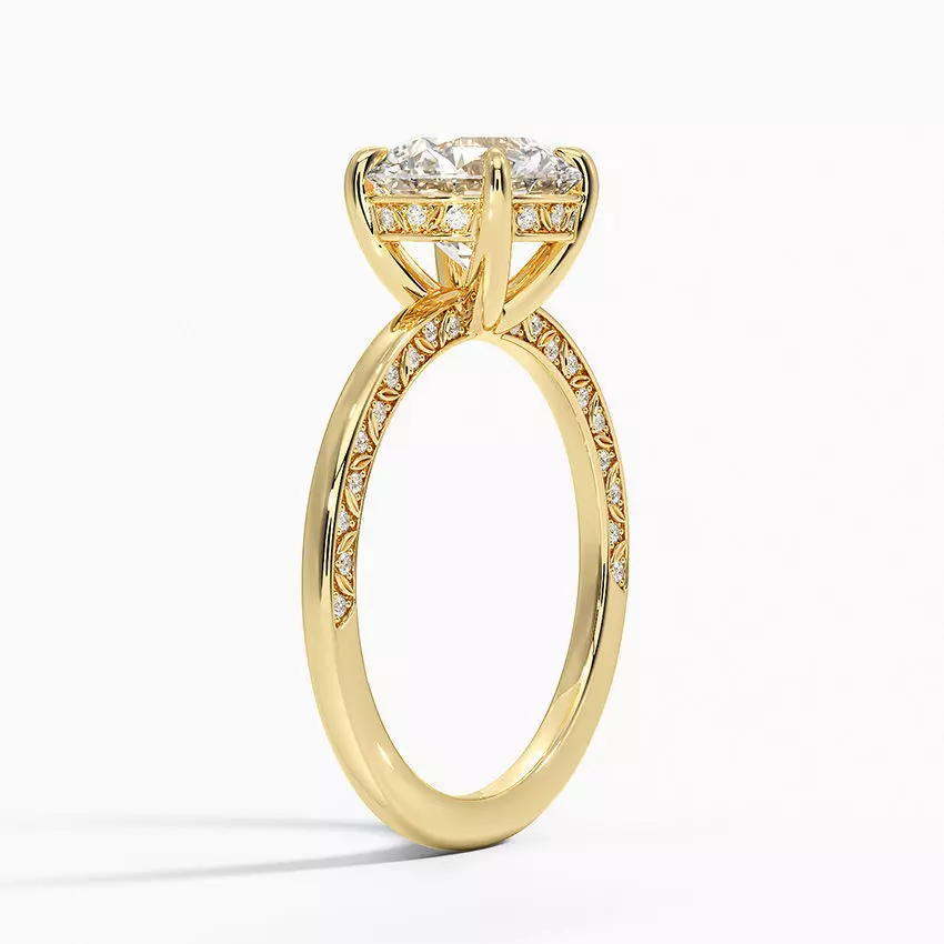 Diamond Engagement Ring 3D print model_0