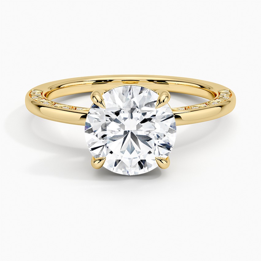 Diamond Engagement Ring 3D print model_2