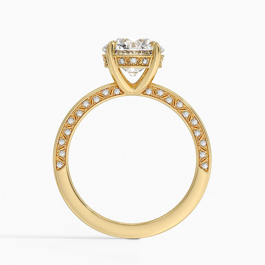Diamond Engagement Ring 3D print model_1