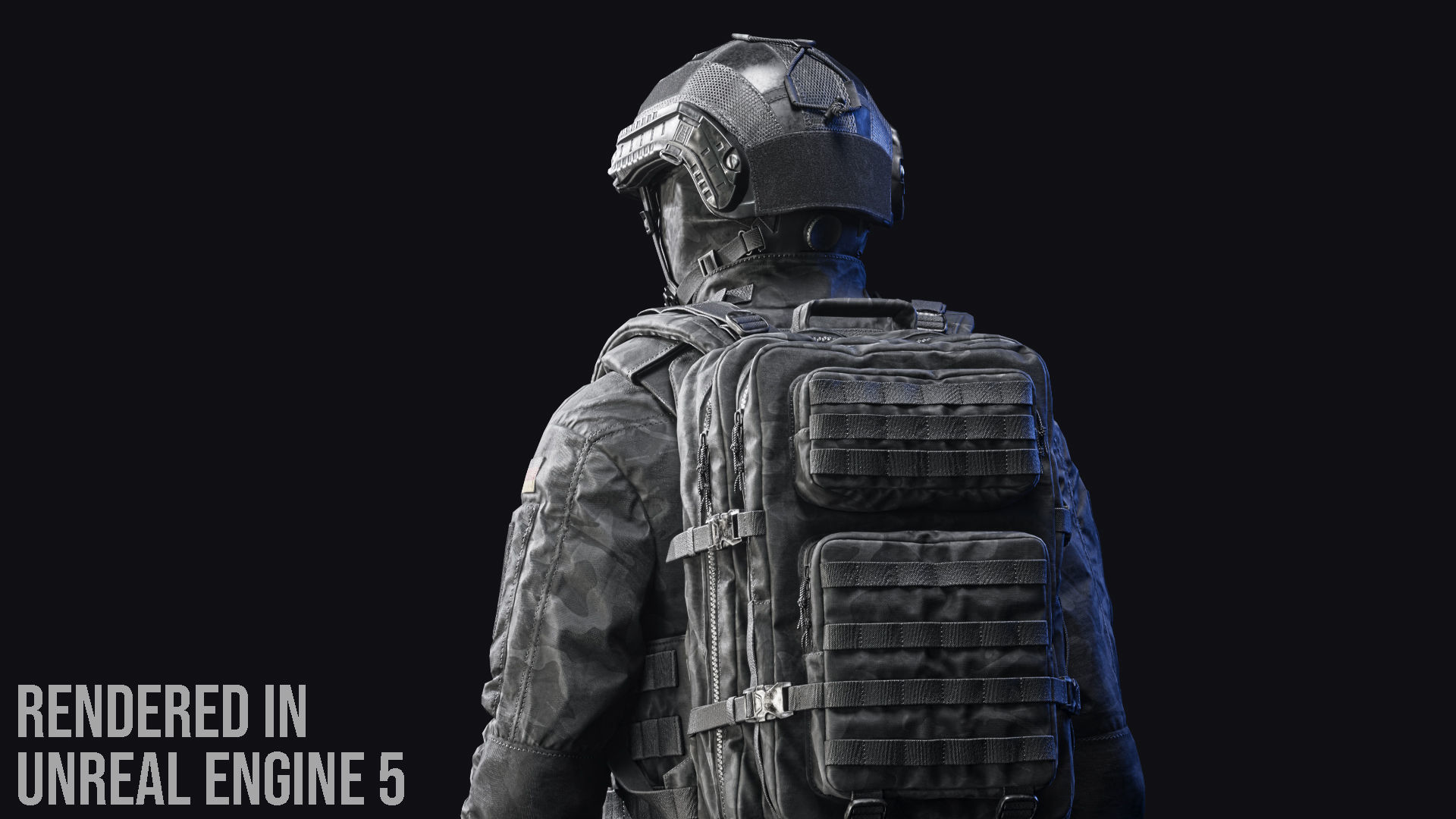 Tactical Soldier Low-poly 3D model_13