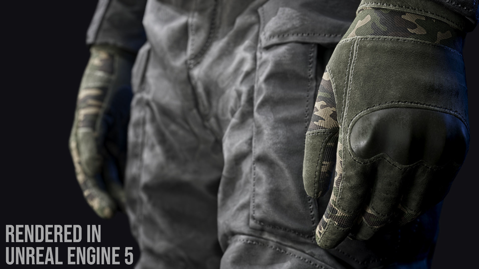 Tactical Soldier Low-poly 3D model_10