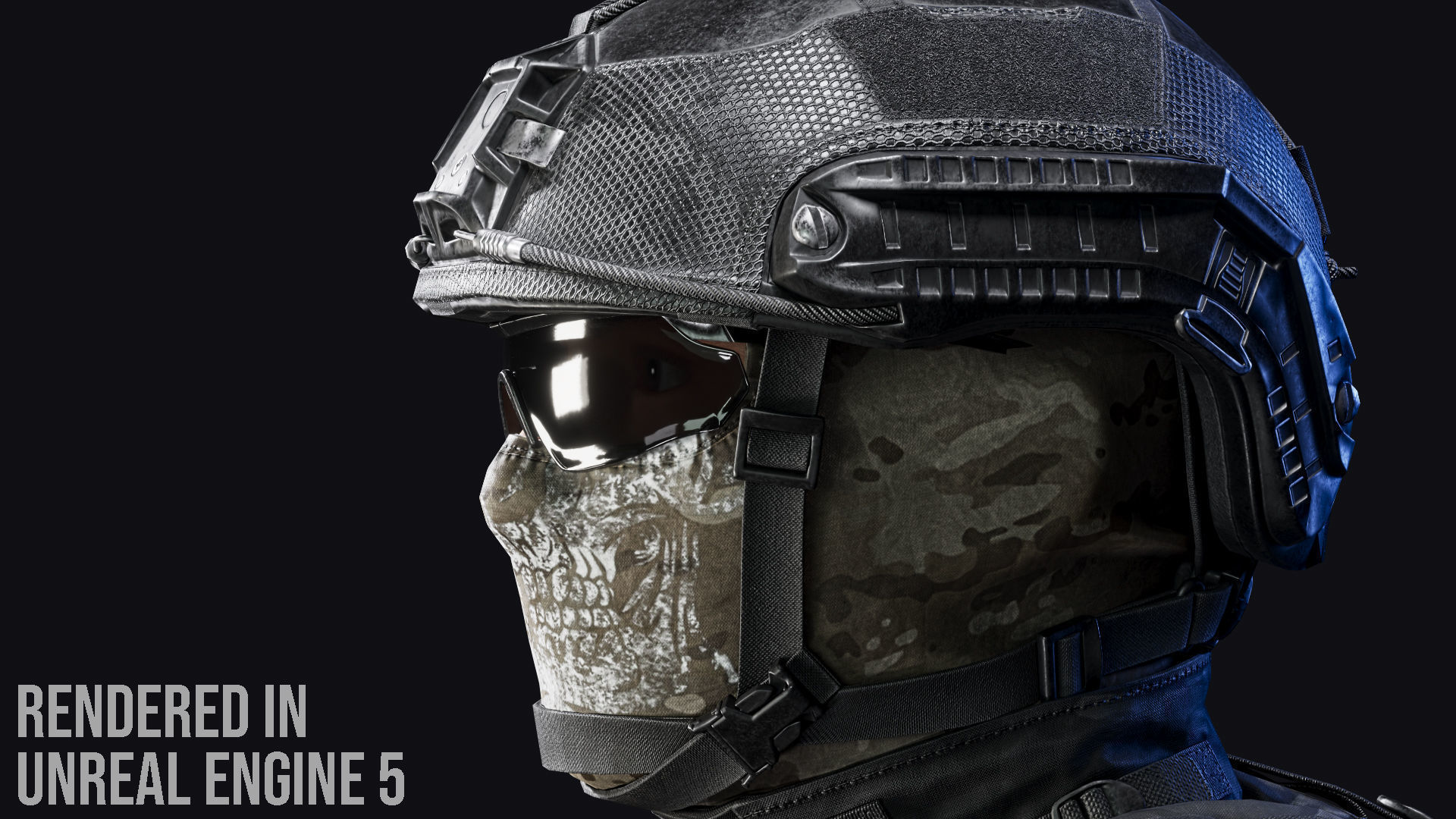 Tactical Soldier Low-poly 3D model_9