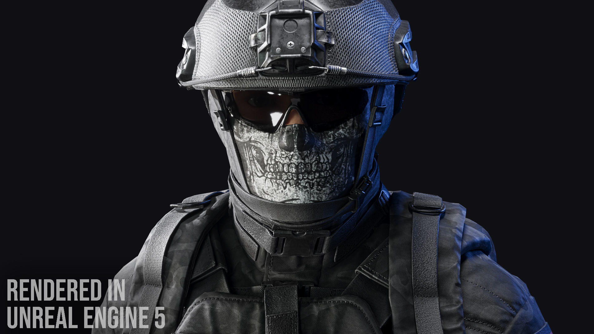 Tactical Soldier Low-poly 3D model_3