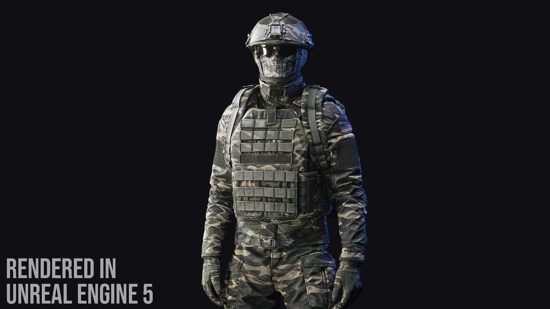 Tactical Soldier Low-poly 3D model_6