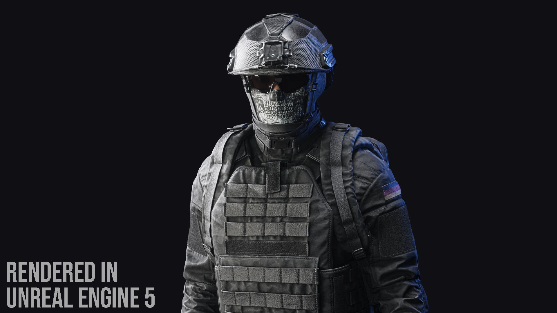 Tactical Soldier Low-poly 3D model_11