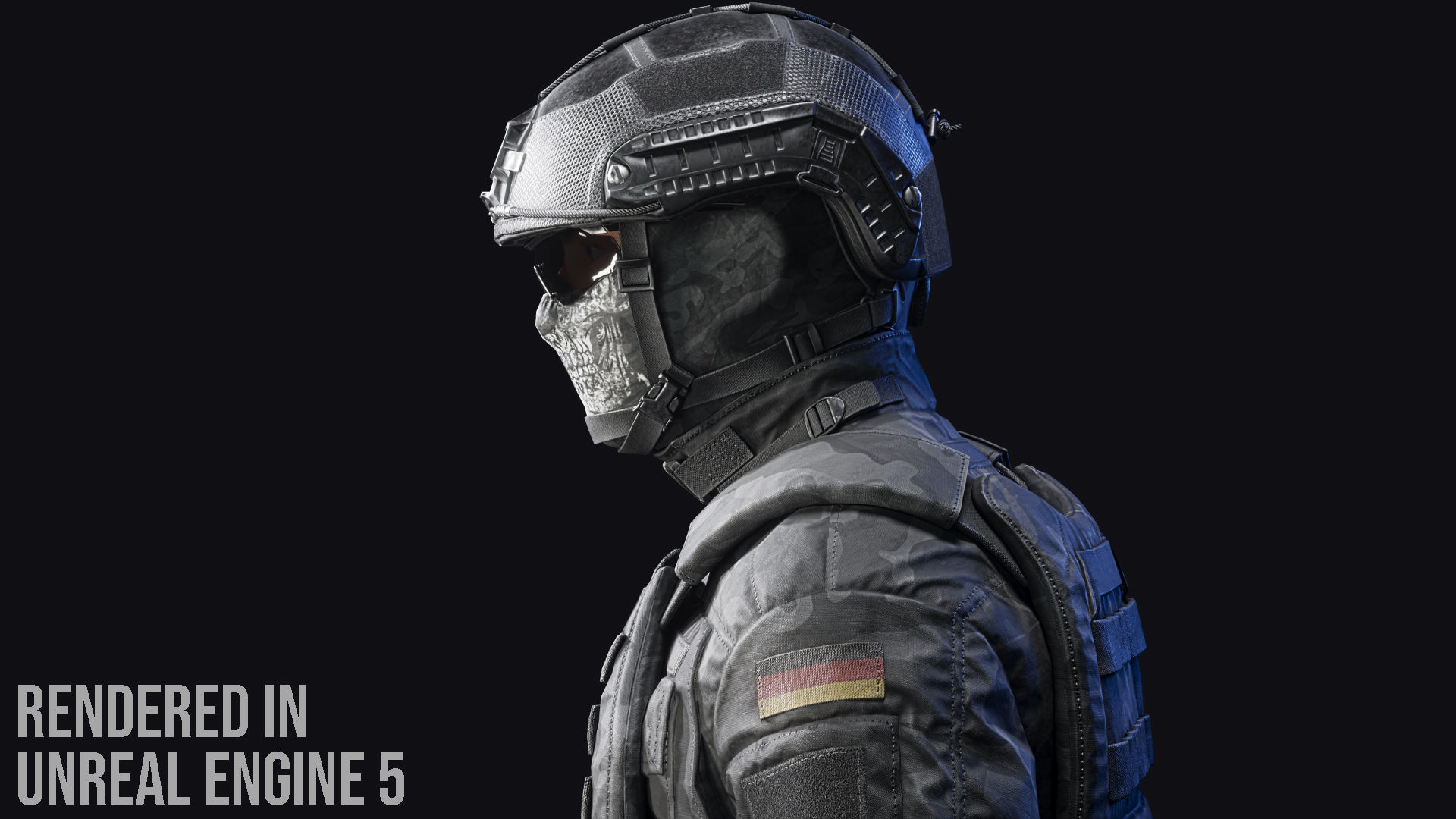 Tactical Soldier Low-poly 3D model_16