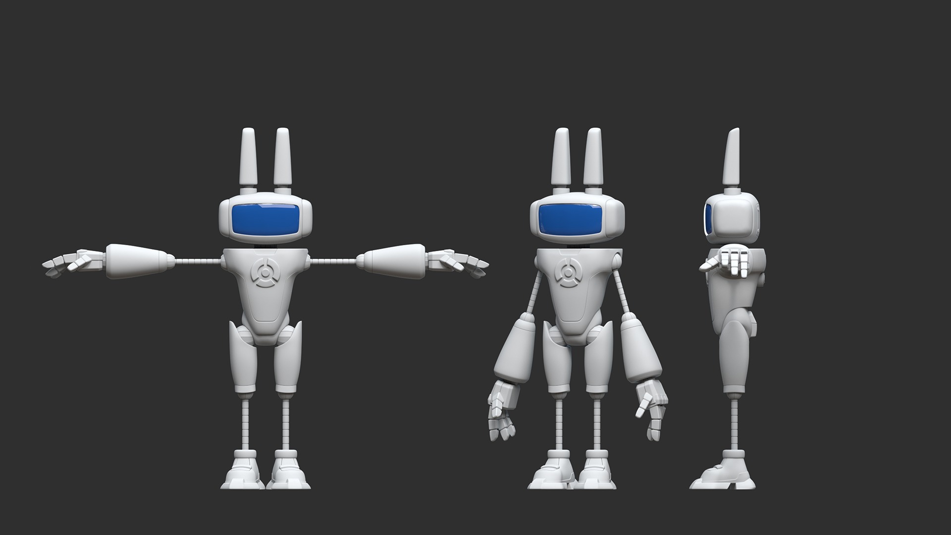 Robot 007 3D model_1