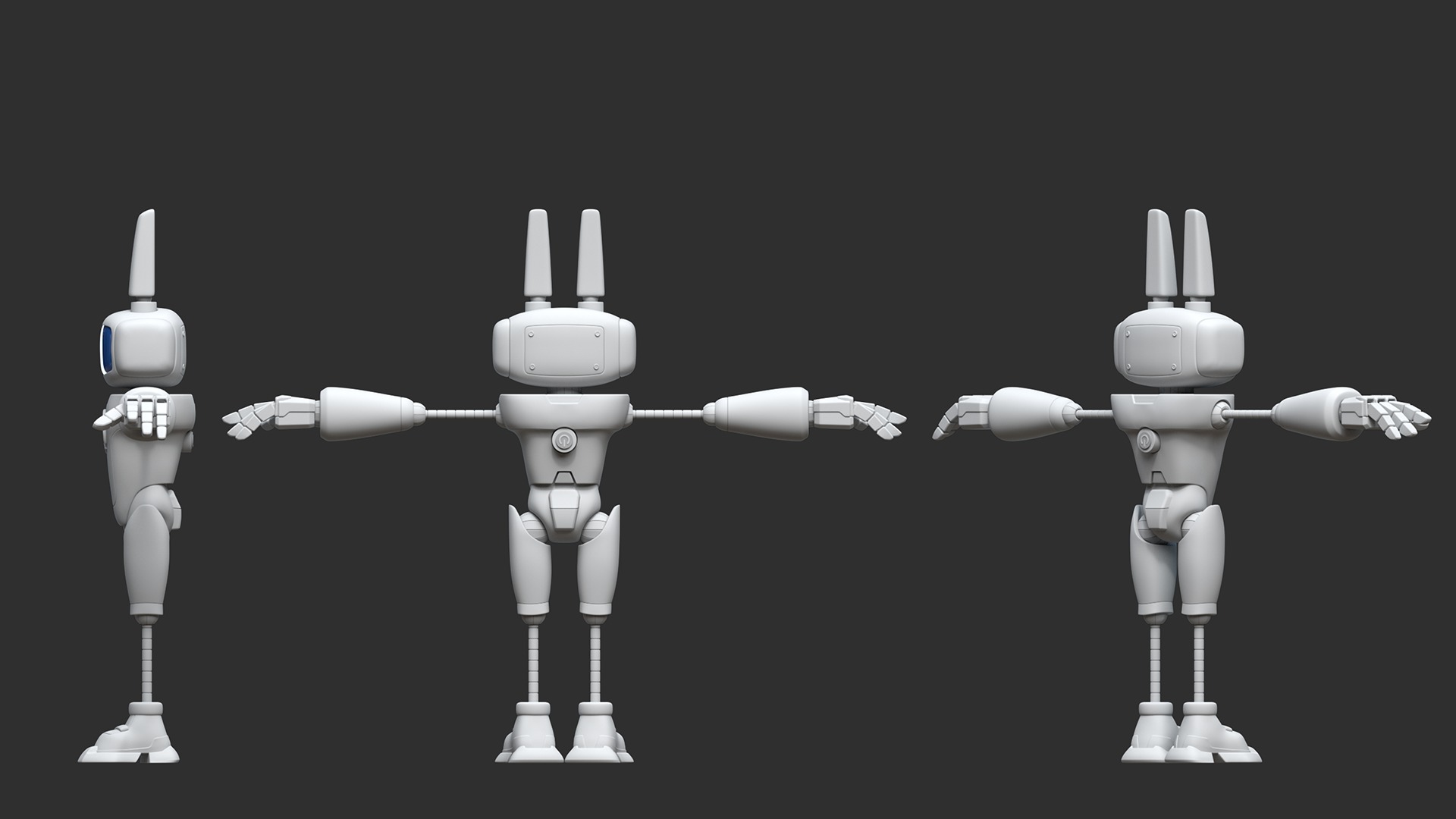 Robot 007 3D model_2