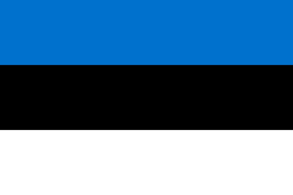 Estonia Flag Golden Medal Badge 3D model_26