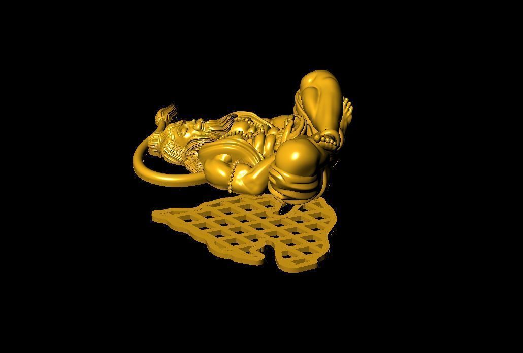Hanuman pendant 3D print model_1