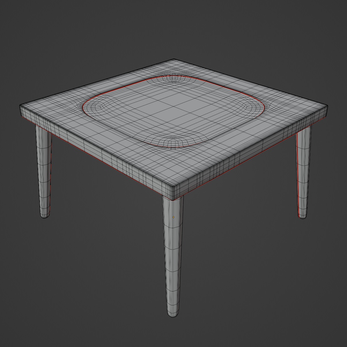 Plastic Table 03 3D model_17
