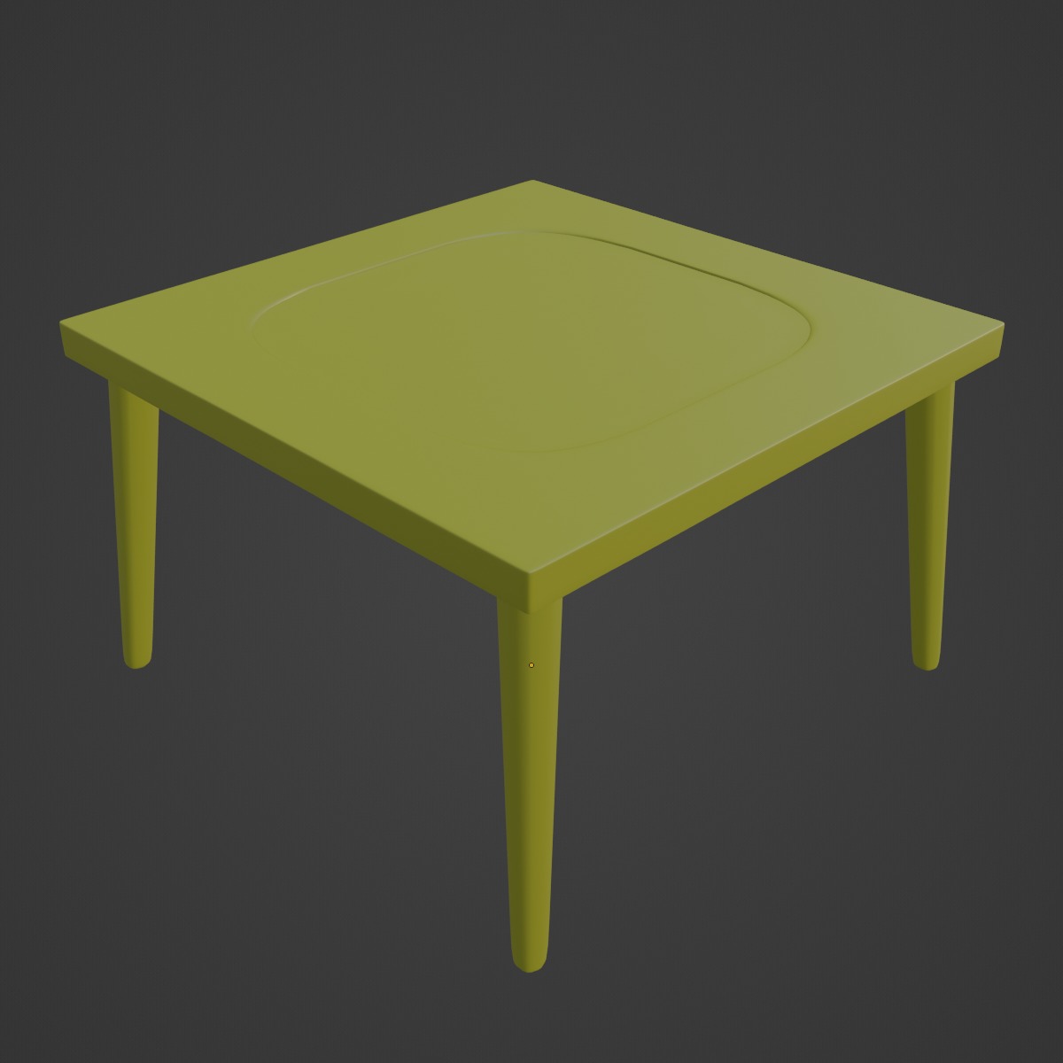 Plastic Table 03 3D model_13