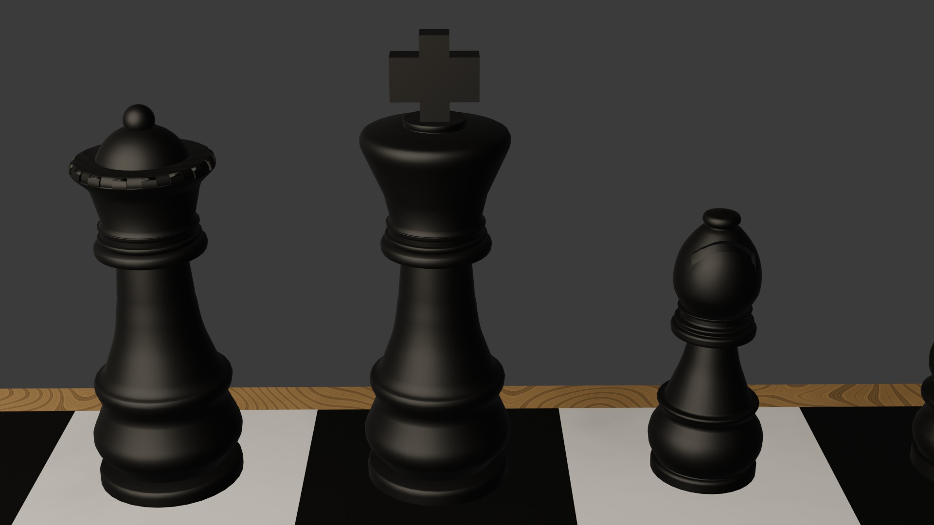 Full Chess Board 3D model_3