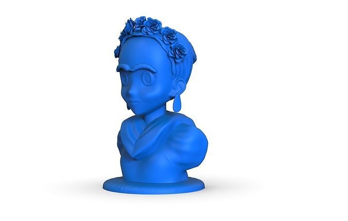 Frida Kahlo Bust 3D print model