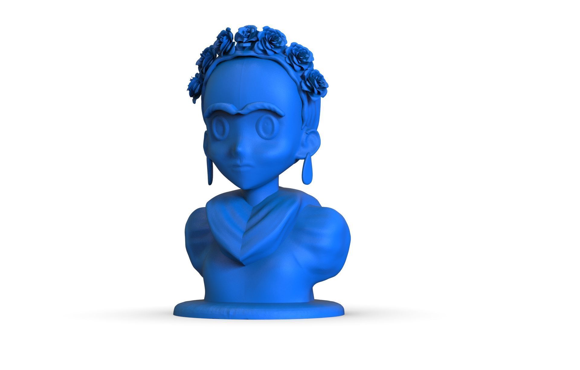 Frida Kahlo Bust 3D print model_2